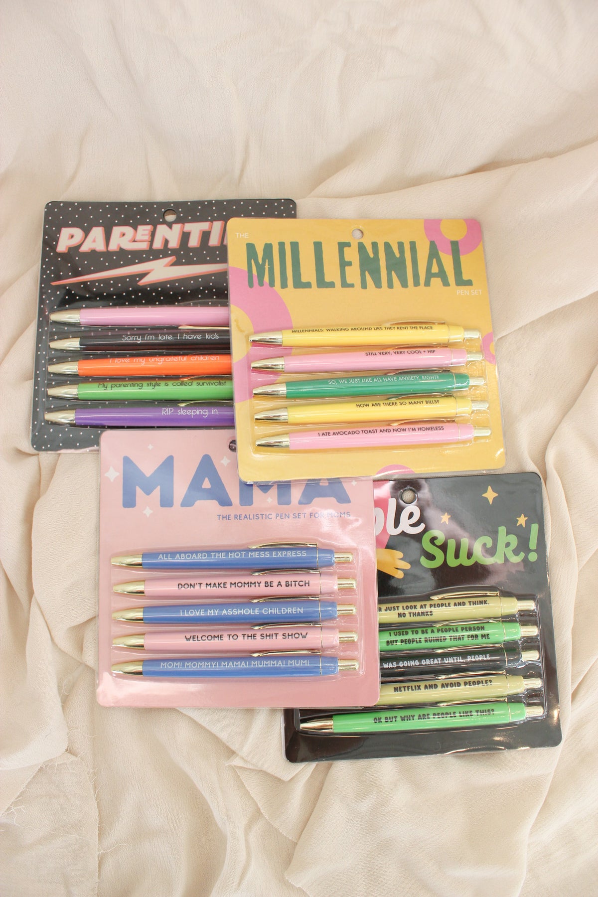 Millennial Pen Set | Giftable Set of 5 Funny Pens