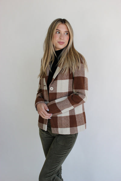 Ricki Plaid Blazer