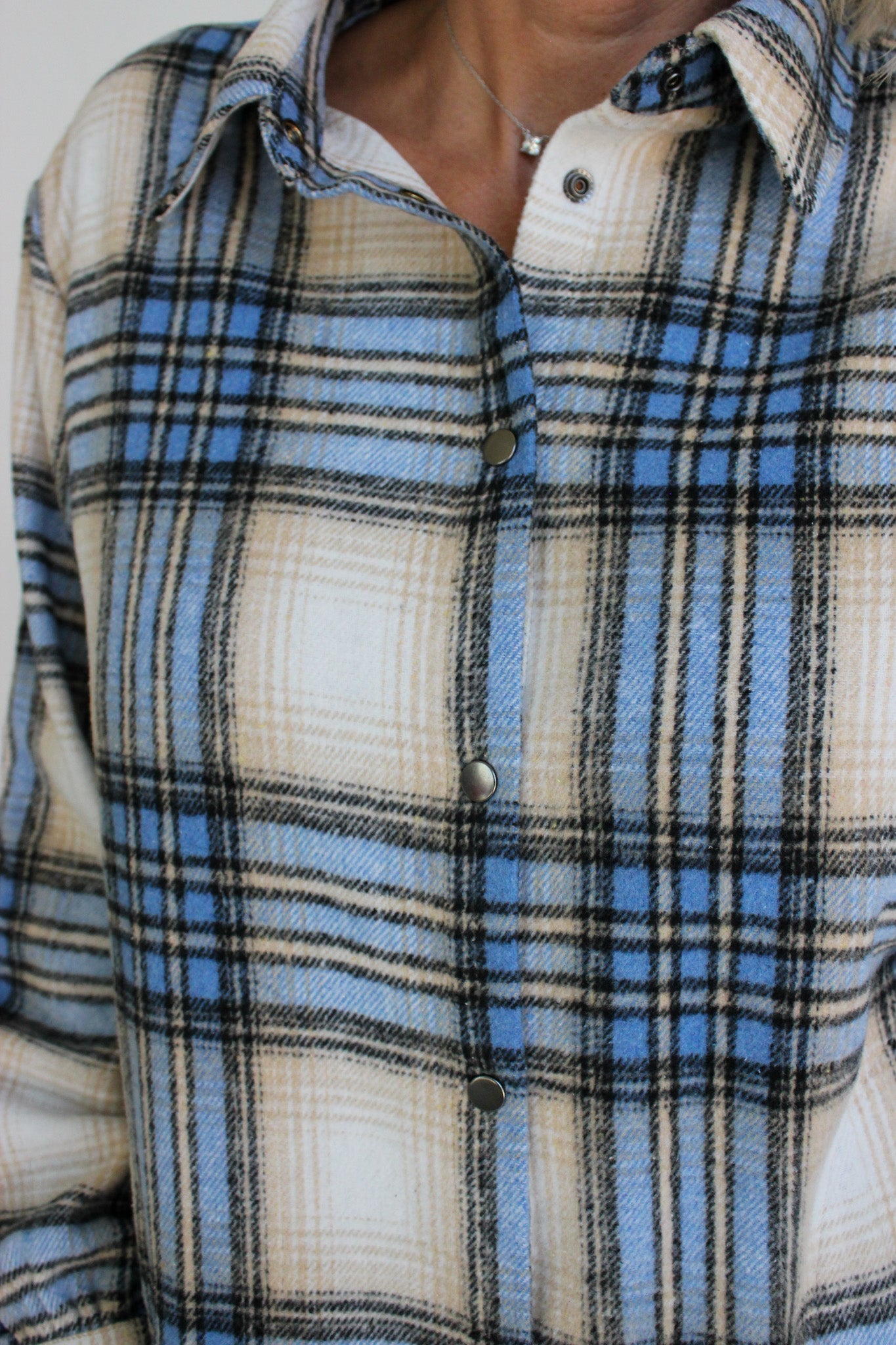 By The Fire Plaid Shacket