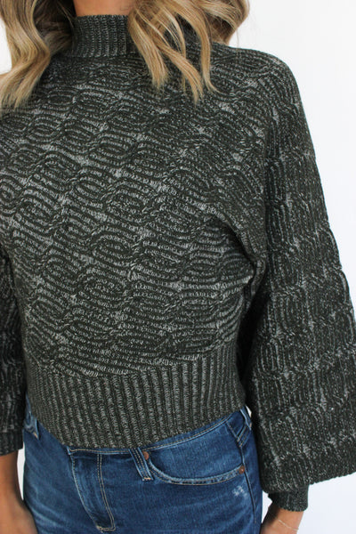 Along The Lines Cable Sweater