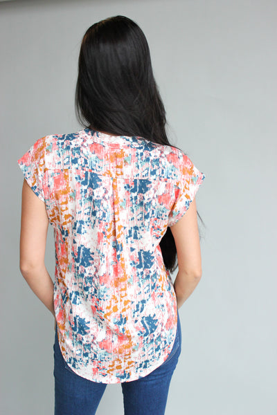 Woven Dolman Tee