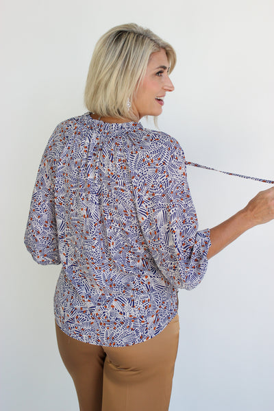 Split Neck Blouse