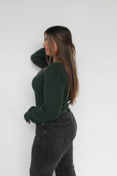 L/S Square Neck Sweater