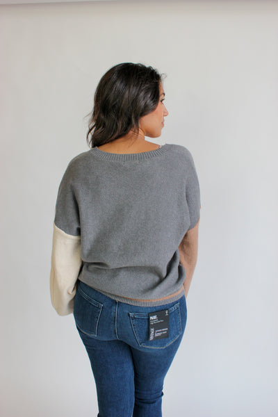 V-Neck Colorblock Sweater