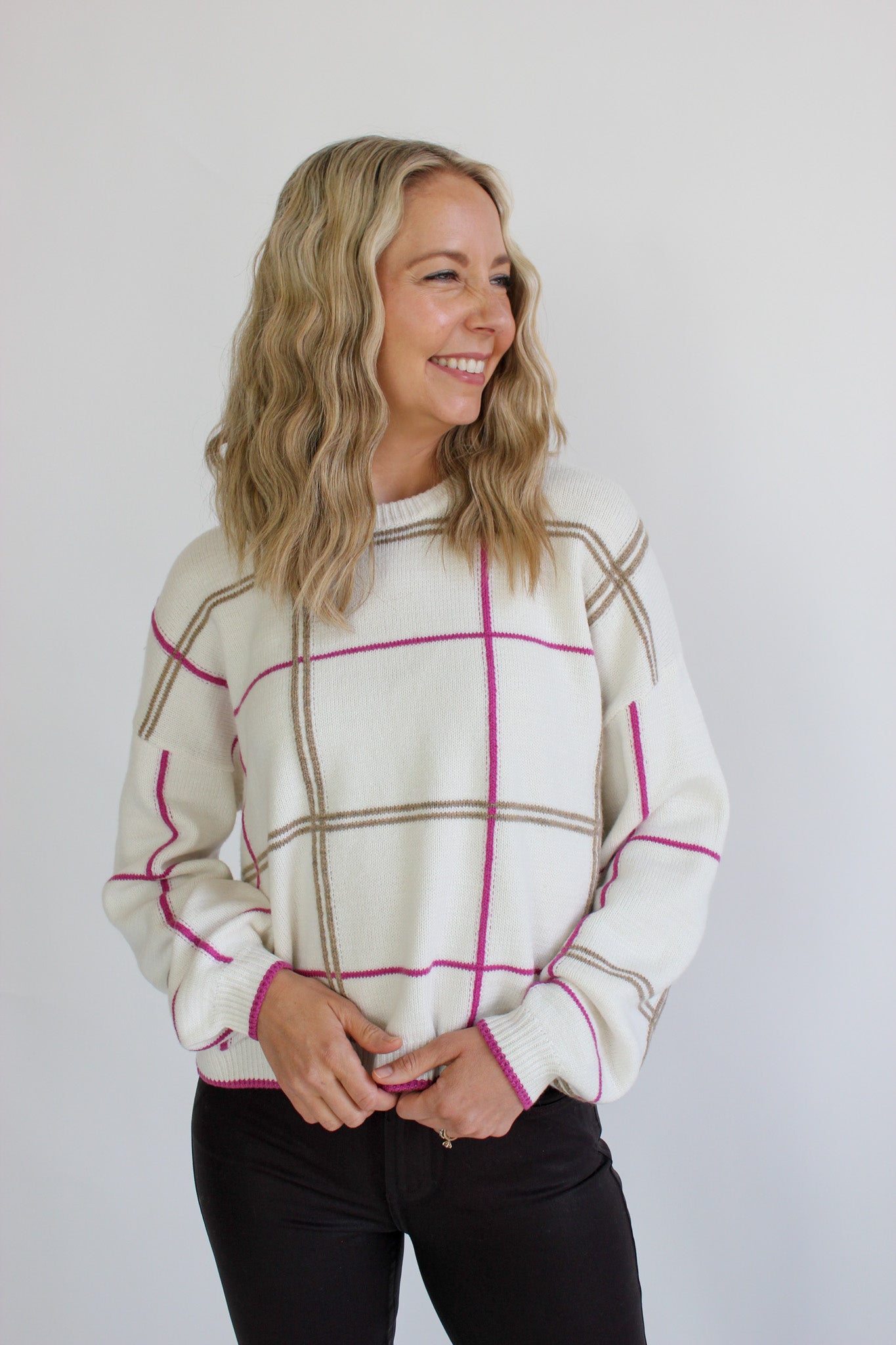 Greta Plaid Sweater