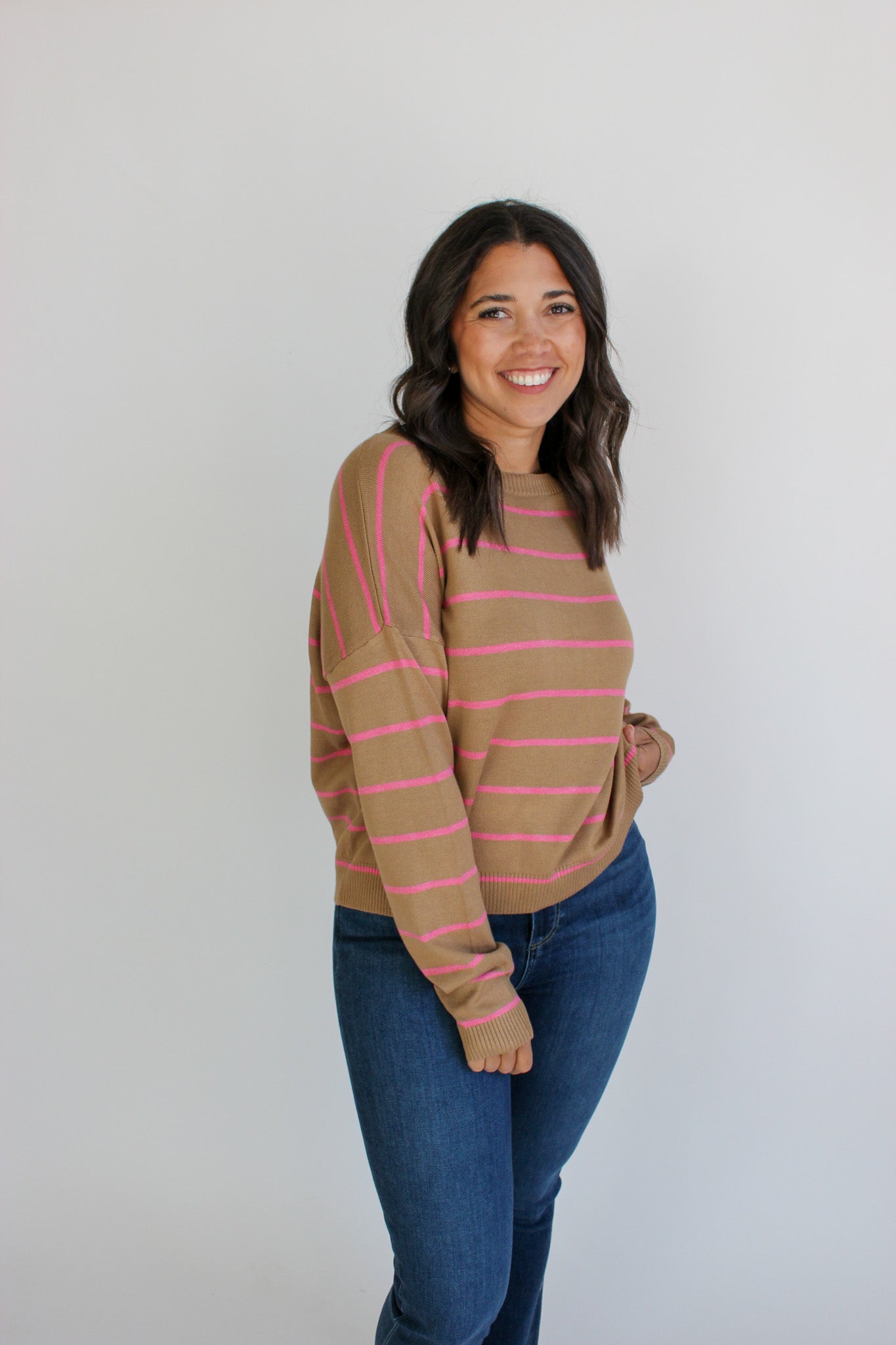 Striped Boatneck Sweater