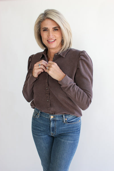 Tessa Puff Shoulder Shirt