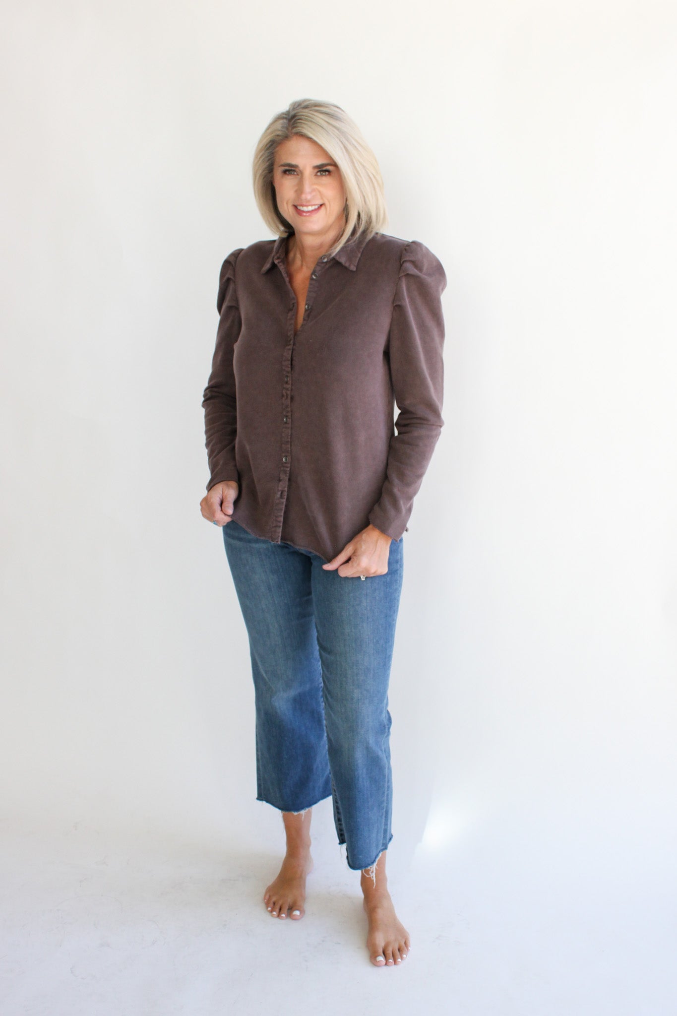 Tessa Puff Shoulder Shirt