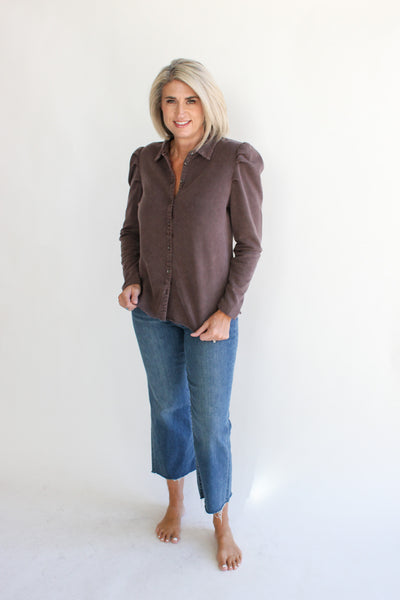 Tessa Puff Shoulder Shirt