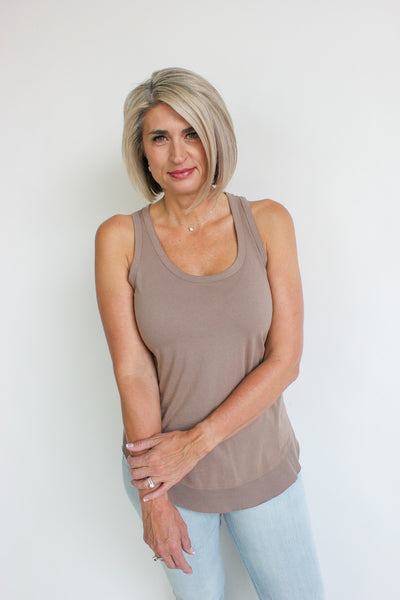 Rib Mix T-Back Tank