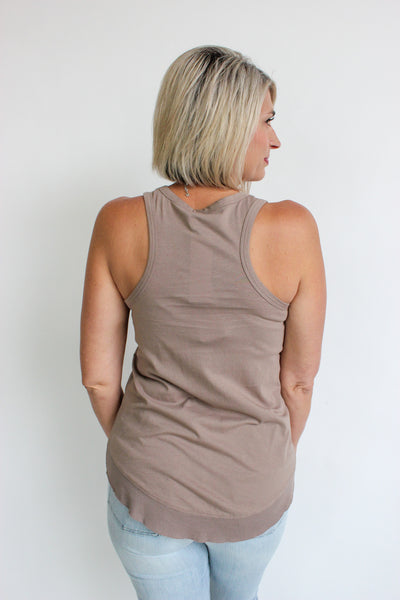 Rib Mix T-Back Tank