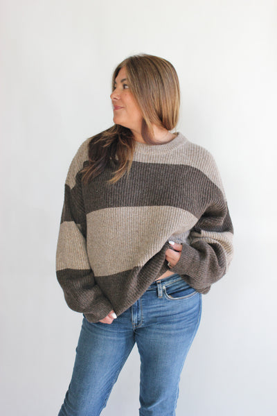 Color Striped Sweater