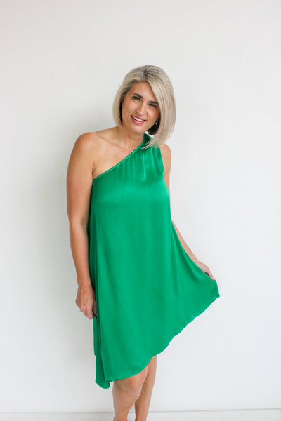 Asymmetrical One Shoulder Dress