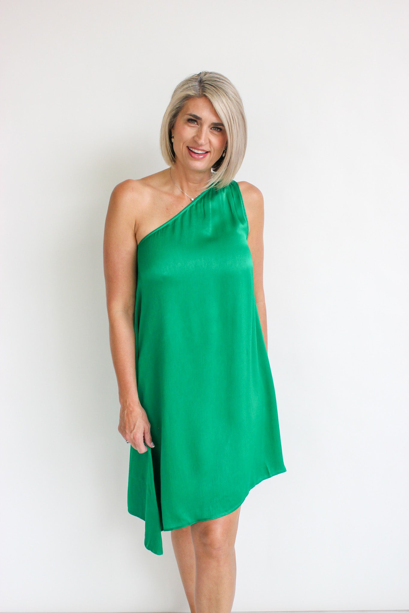 Asymmetrical One Shoulder Dress