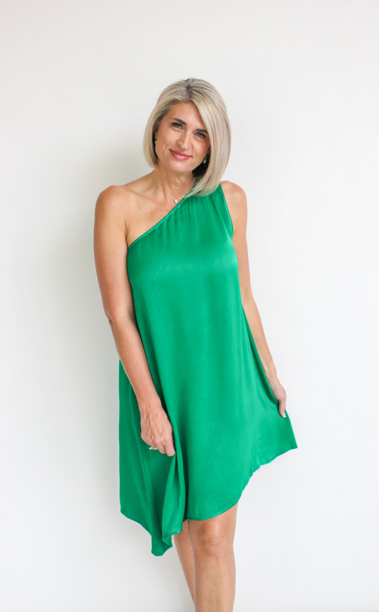 Asymmetrical One Shoulder Dress