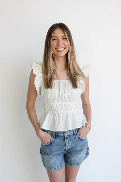 Shoulder Frill Top
