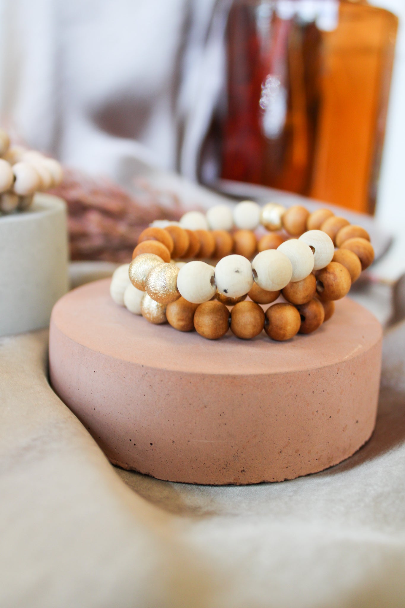 Wood Bead Bracelet