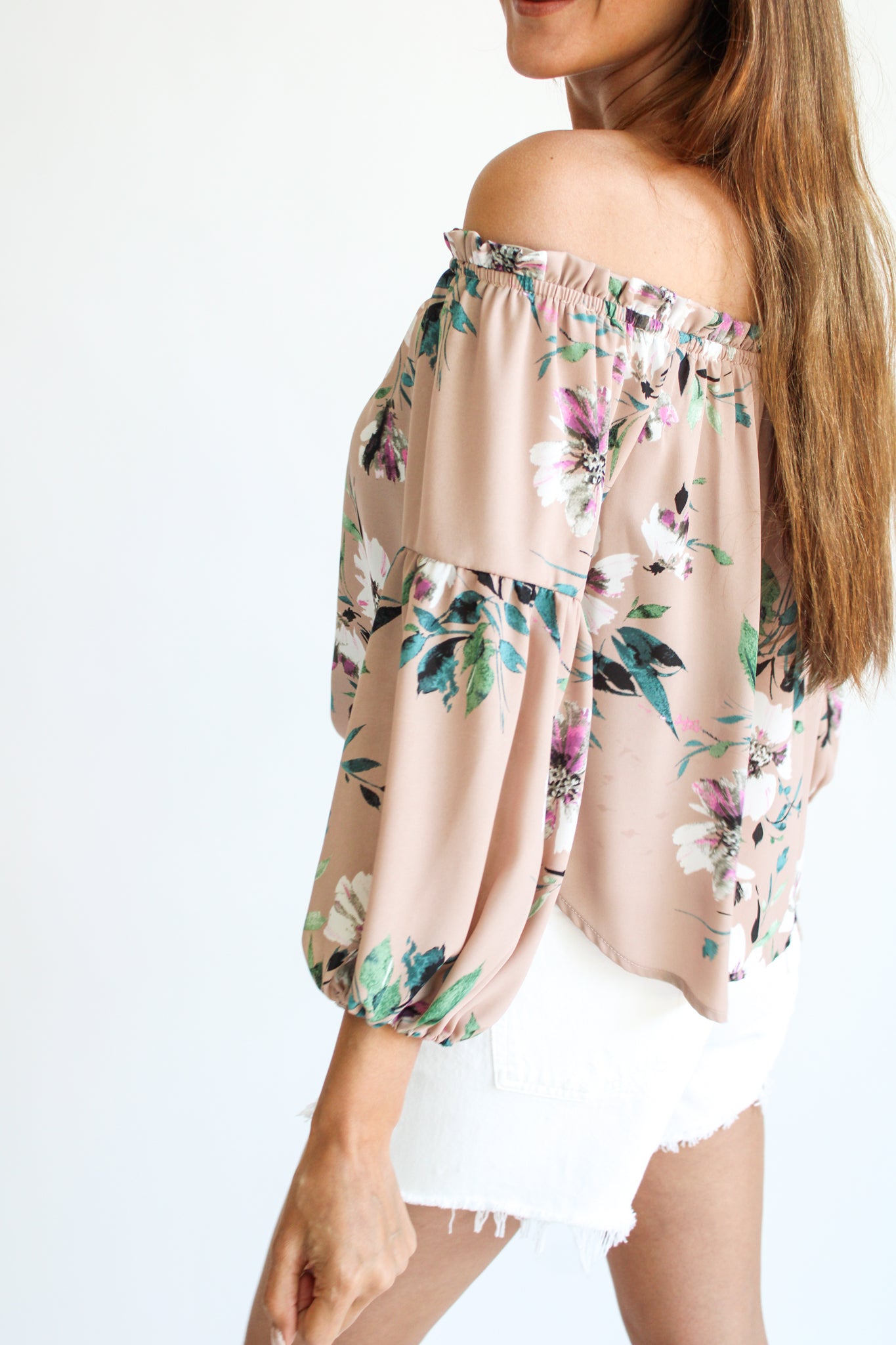 Off The Shoulder Puff Blouse