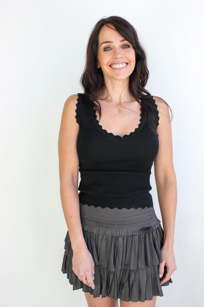 Silky Smocked Skirt