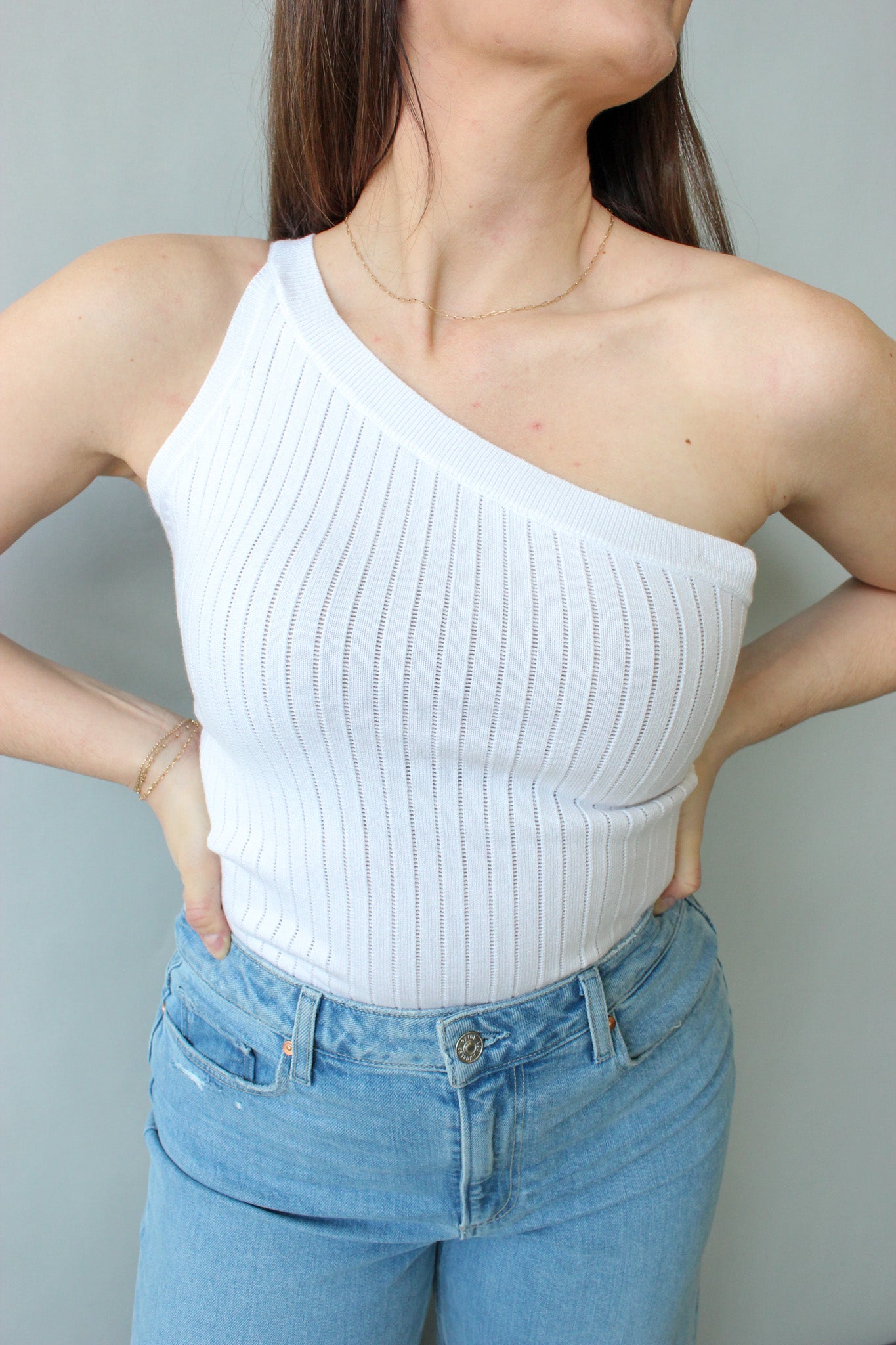 Ana One Shoulder Tank