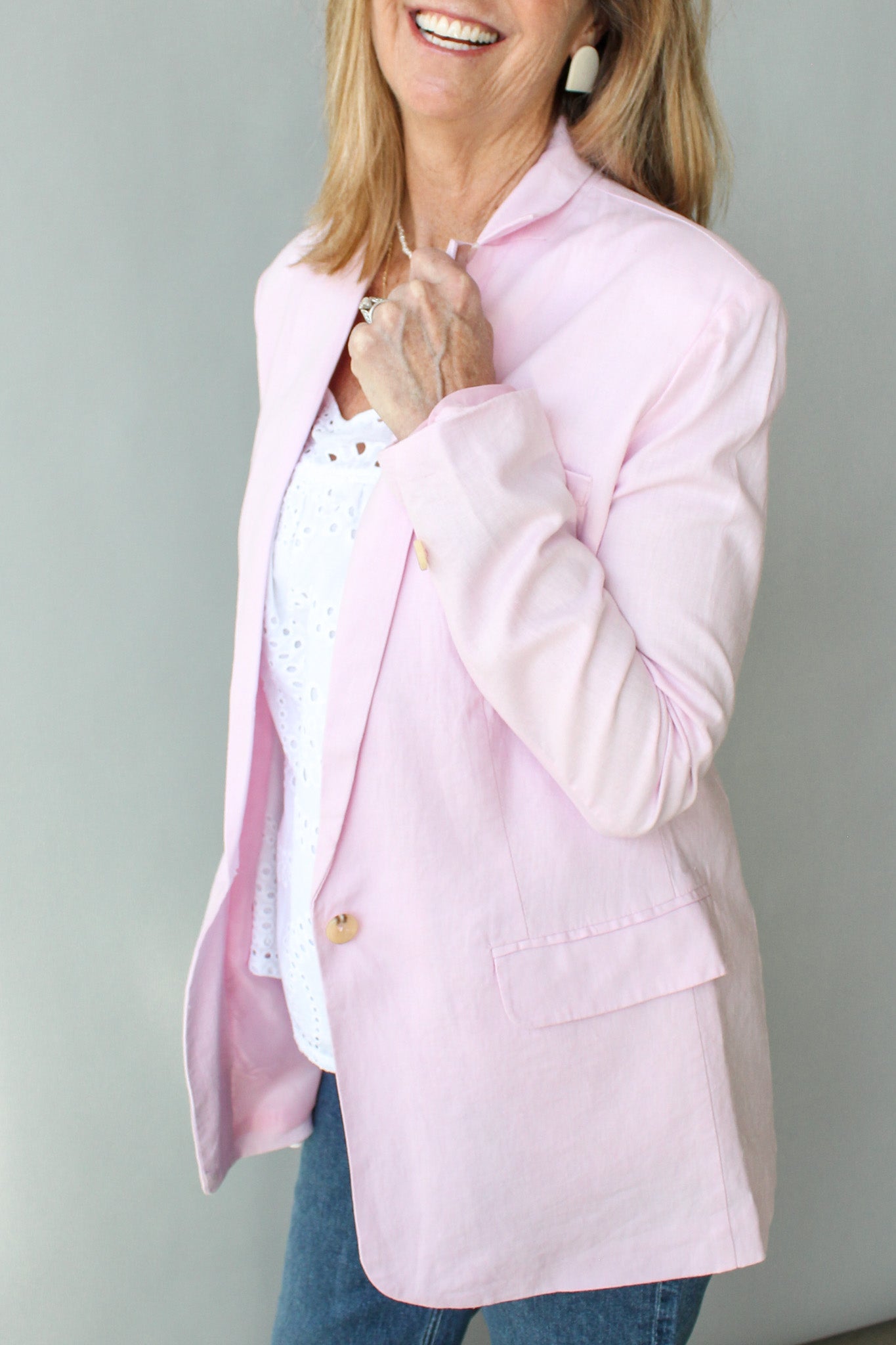 Linen on the Edge Blazer