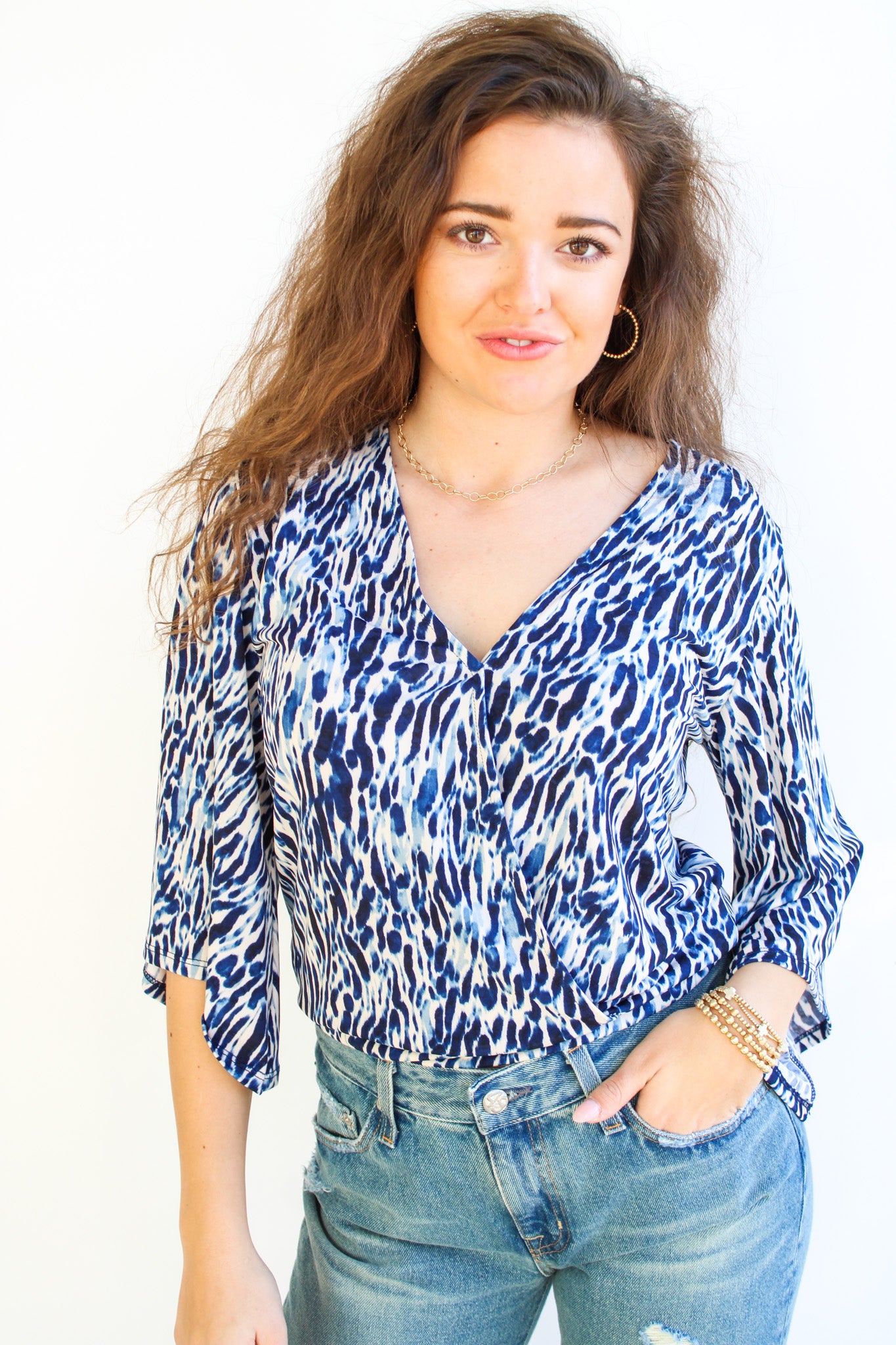Banded Kimono Top