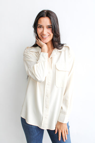 Cargo Shirt W/ Shoulder Tabs