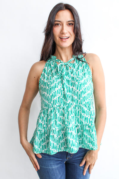 Printed Halter Top