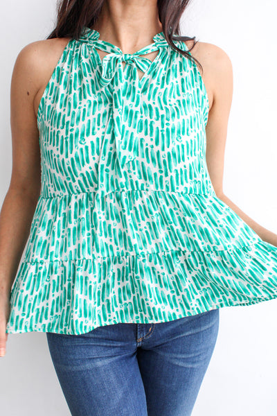 Printed Halter Top